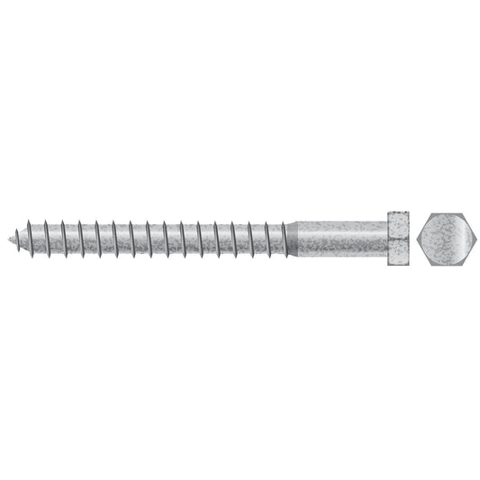 Seachoice Lag Screw, 3/8 x 5"