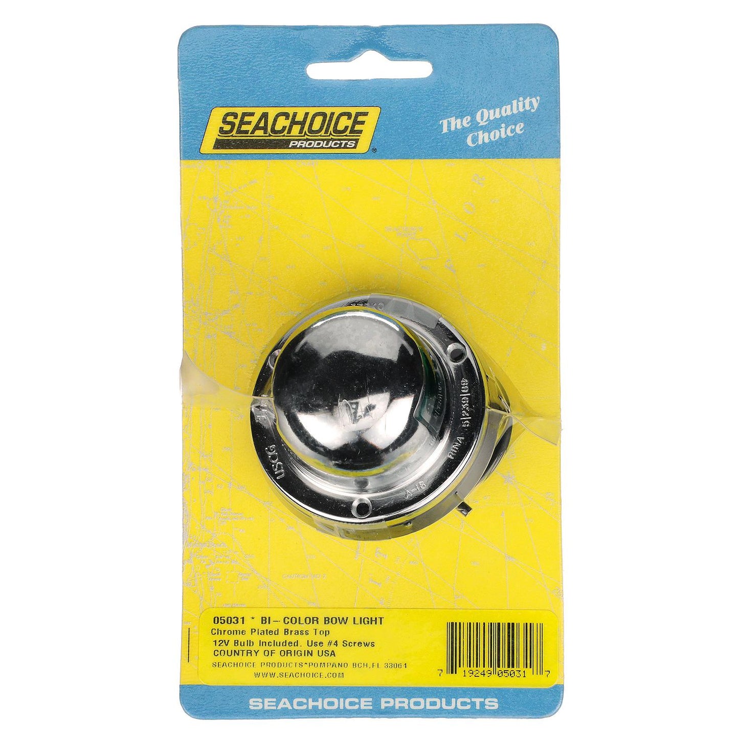 Seachoice Chrome Plated Brass Bi-Color Bow Light