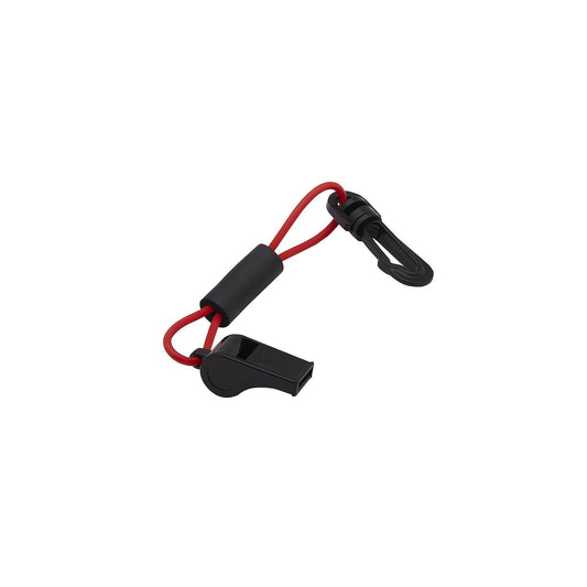 Seachoice 11726 Black Whistle On Red Floating Key Chain