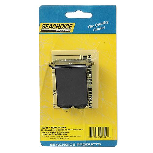 Seachoice 15321 Hour Meter - Rectangular