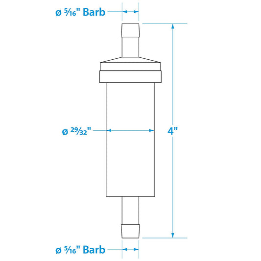Seachoice 21111 In-Line Fuel Filter