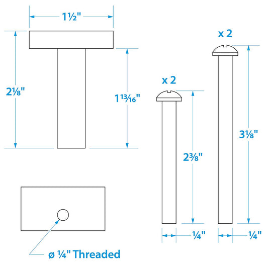 Seachoice Mounting Bolt and Isolator For Motorguide (Sold as Set of 4)