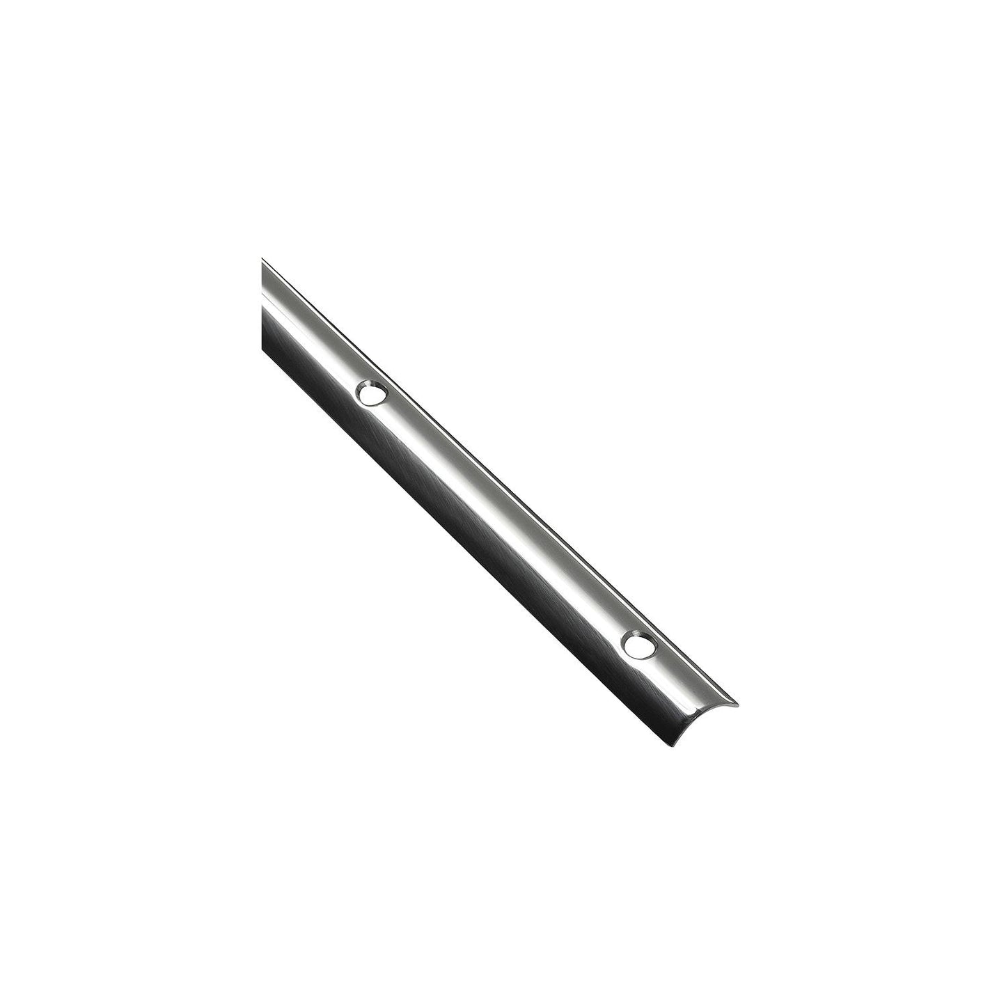 Seachoice 29404 Stainless Steel Hollow Back Rub Rail, 1-1/4"W x 12' L, .077 Ga.