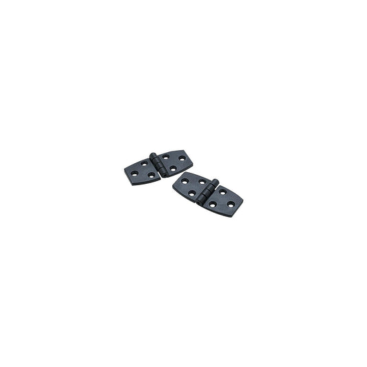 Seachoice 34141 Door Hinge, 2-3/4" x 1-3/8", Black Nylon , Pair