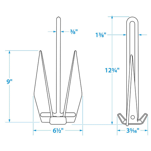 Seachoice PWC Fluke Anchor Kit