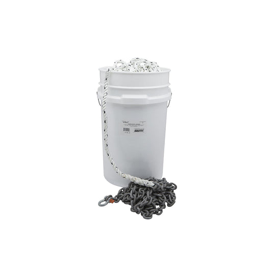 Seachoice 44564 Anchor Rode - 1/2" x 300' 3-Strand Nylon Rope and 1/4" x 15' Chain With 5/16" Shackle