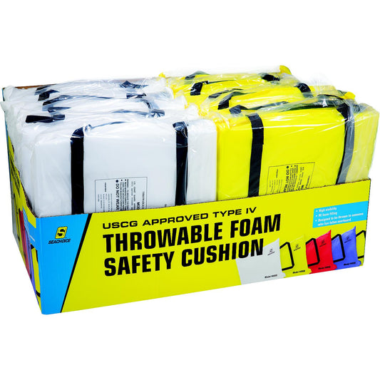Seachoice 44950  Type IV Throwable Foam Safety Cushions in Retail Display Box