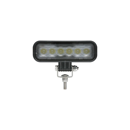 Seachoice 51641 LED Flood Beam Rectangular Work Light, 12/24V, Black Housing, 6 LEDs