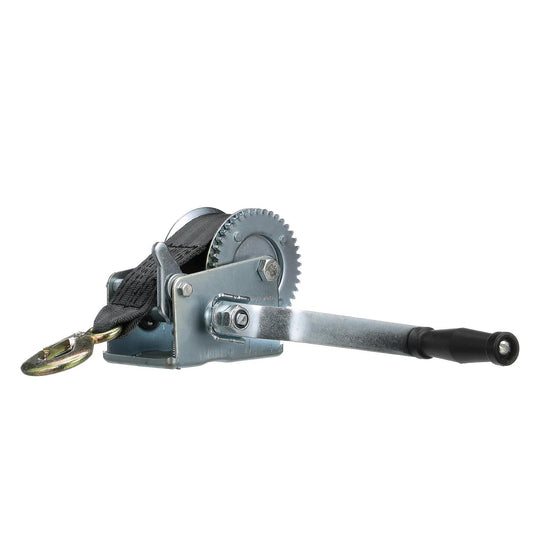 Seachoice 52131 800 Lb. Manual Trailer Winch, 1-Speed, 16-Ft. Strap w/Snap Hook