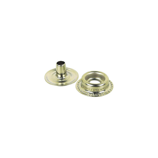 Seachoice Stainless Steel Button Stud With Barrel And Eyelet, 10 Sets