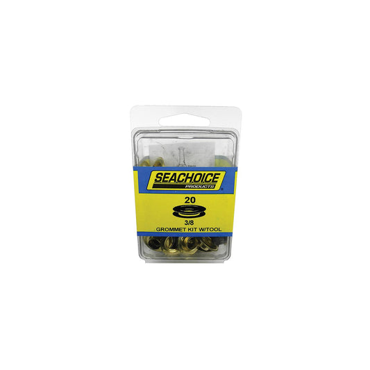 Seachoice 59998 Grommet Kit With Tool
20 Sets - 3/8" Grommets