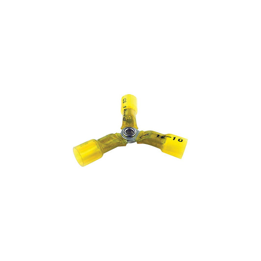 Seachoice 60326 Clear Seal 12-10 Ga. 3-Way Splice, Yellow, 3/Bag