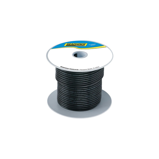 Seachoice 63081 Tinned Copper Marine Wire, 12 AWG, Black, 100'