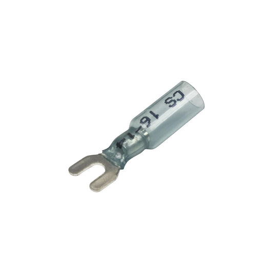 Seachoice 64036 3-To-1 Heat Shrink Spade Terminal - 16-14 Ga., #6 Stud, 25/Bag