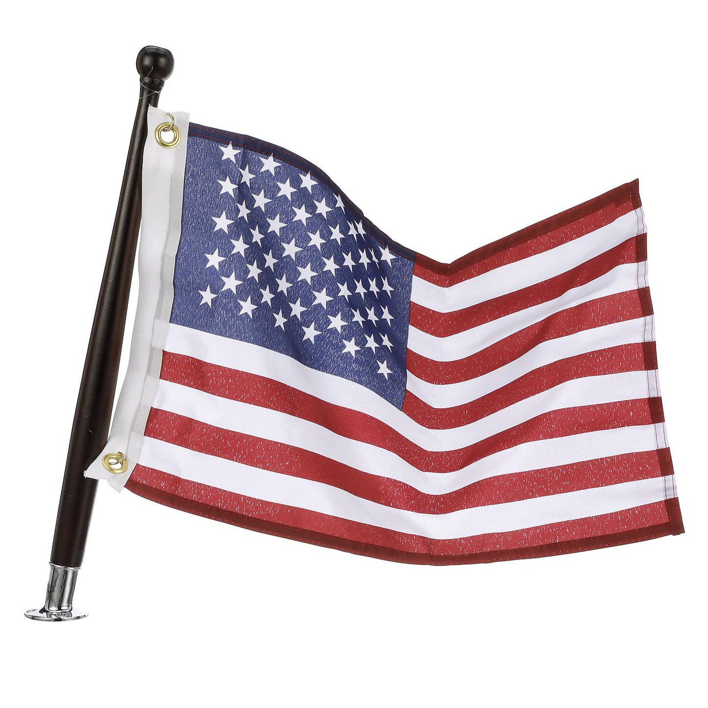 Seachoice 78191 Marine U.S. 12" x 18" Flag Kit With 18" Pole and 3/4" Socket