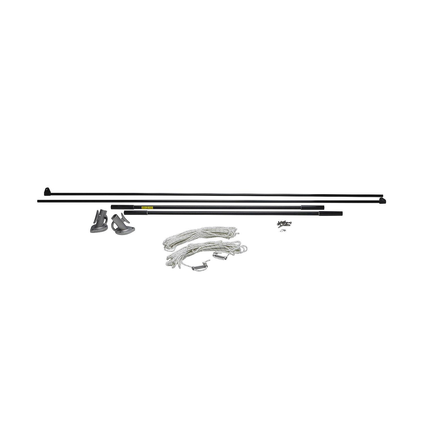 Seachoice 79733 Mooring Whip - 1 Pair - Black, 12'