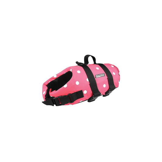 Seachoice 86380 Dog Life Vest - Pink Polka Dot, Sm