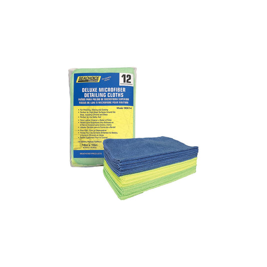 Seachoice 90037 Microfiber 14" x 14" Cloths Variety Pack, 50-pk. Bag