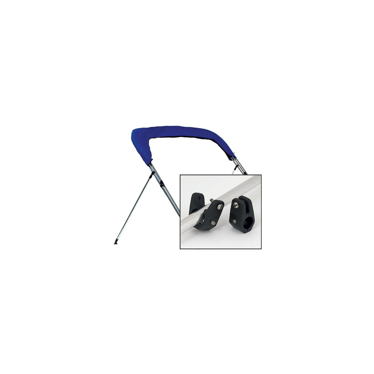 Carver 62014 Bimini Top 27" - 44" Adjustable Brace Kit (Round Tube Aluminum w/ Nylon Fittings)-Supply Nautica