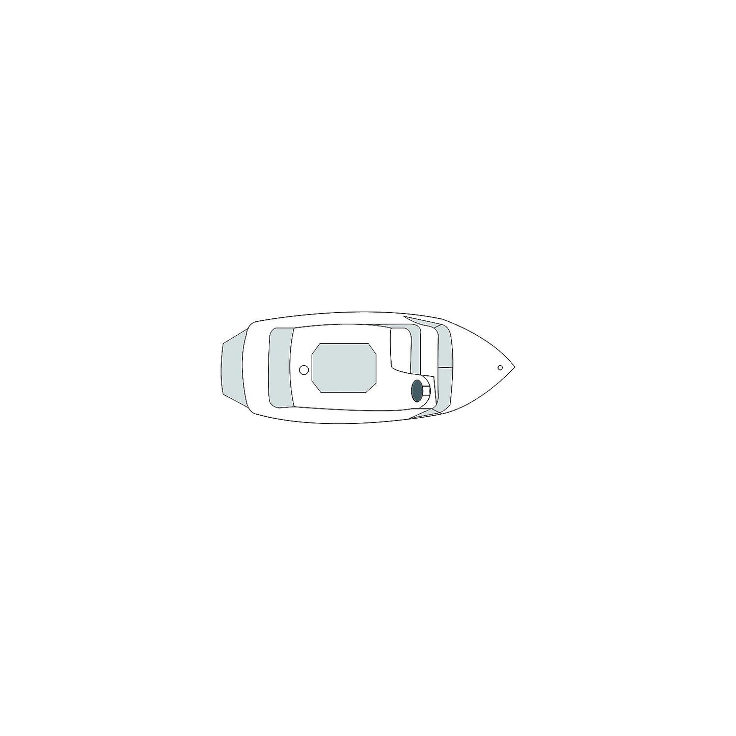 Carver 79003 Flex-Fit PRO™ Poly-Flex II Fish & Ski Boats I/0 or O/B, Slate Gray-Supply Nautica