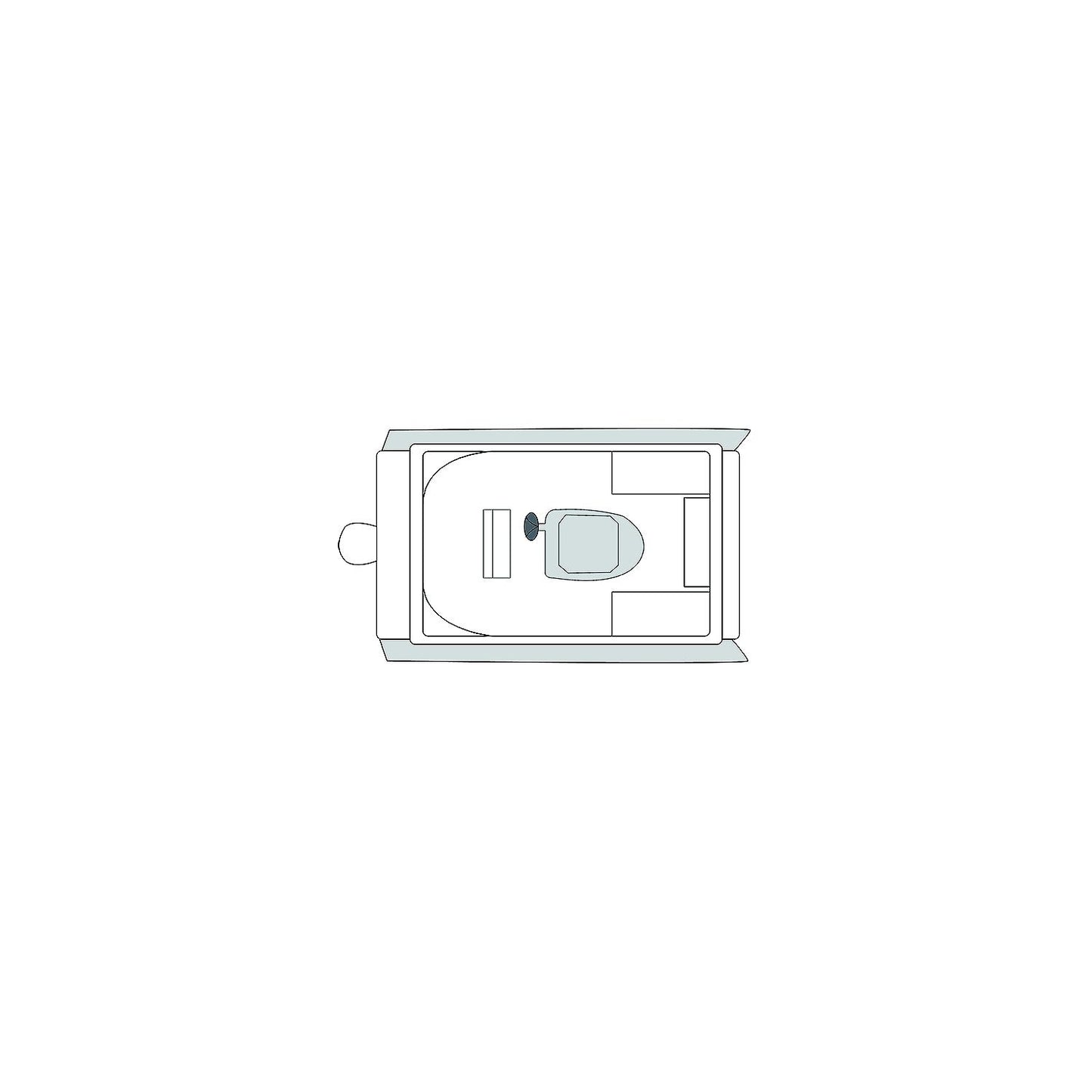 Carver 79009 Flex-Fit PRO™ Poly-Flex II Pontoon Boat, Slate Gray