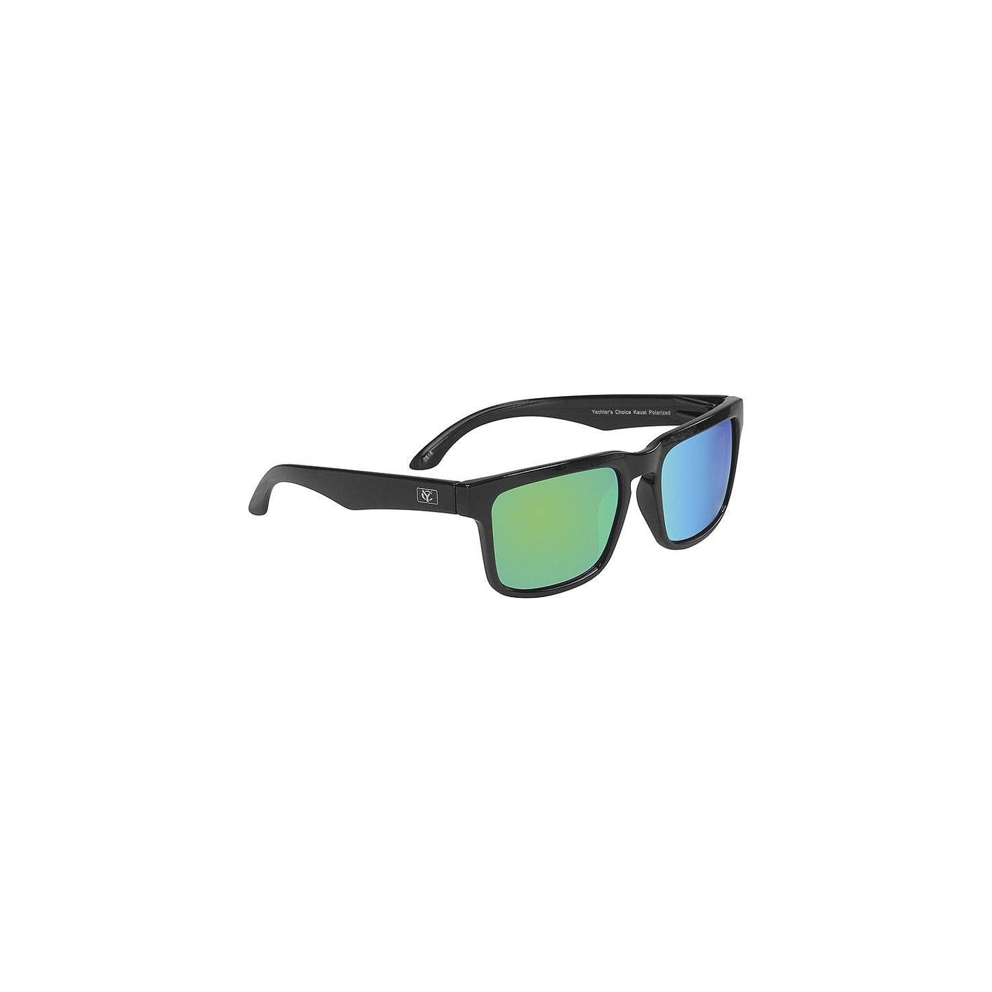 Yachter's Choice 43613 "Kauai" Polarized Sunglasses Black Frame, Green Mirror