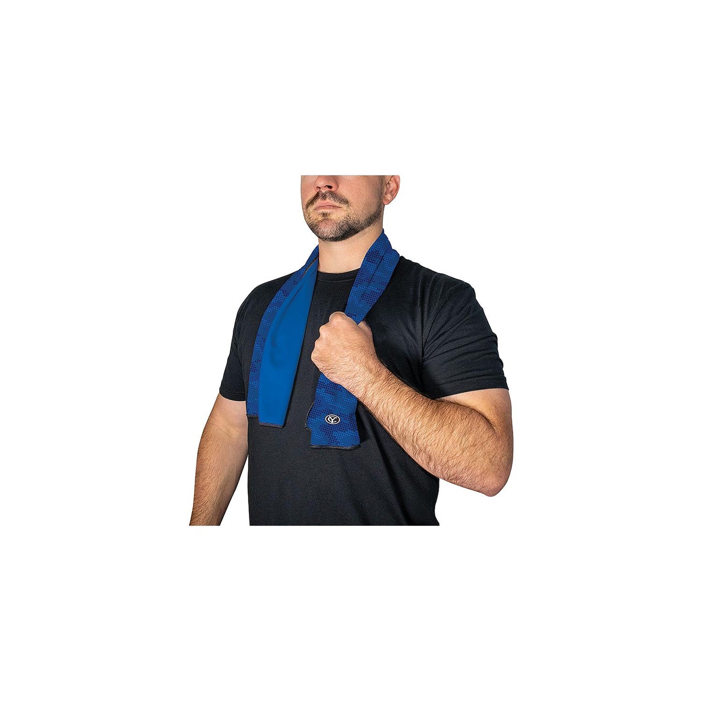 Yachter's Choice 48100 Reversible Cooling Towel, Blue-Supply Nautica