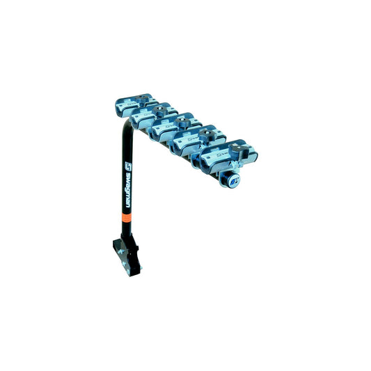 Swagman XP5 Folding Single Arm Bike Rack Fits 2" Hitch Receiver For Up To 5 Bikes (Locking Knob Included)