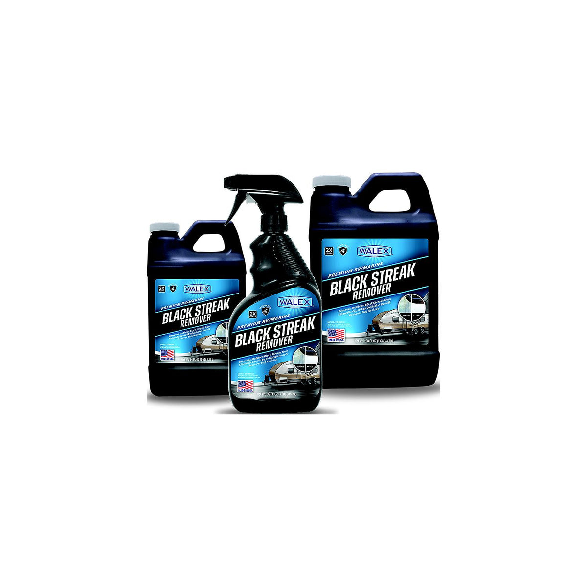 Walex WALBS64 Black Streak Remover, 64 oz.-Supply Nautica