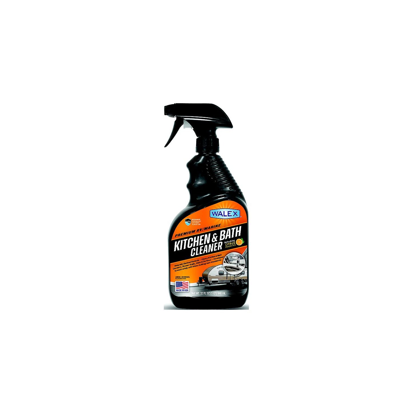 Walex WALKB32 Kitchen and Bathroom Cleaner, 32 oz.-Supply Nautica