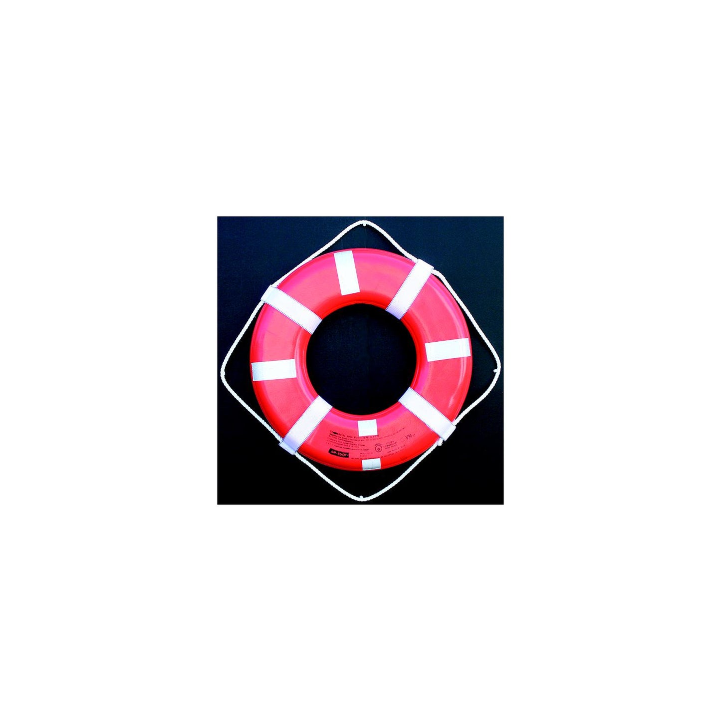 24" G Style Life Ring w/Straps and Reflective Tape USCG Approved