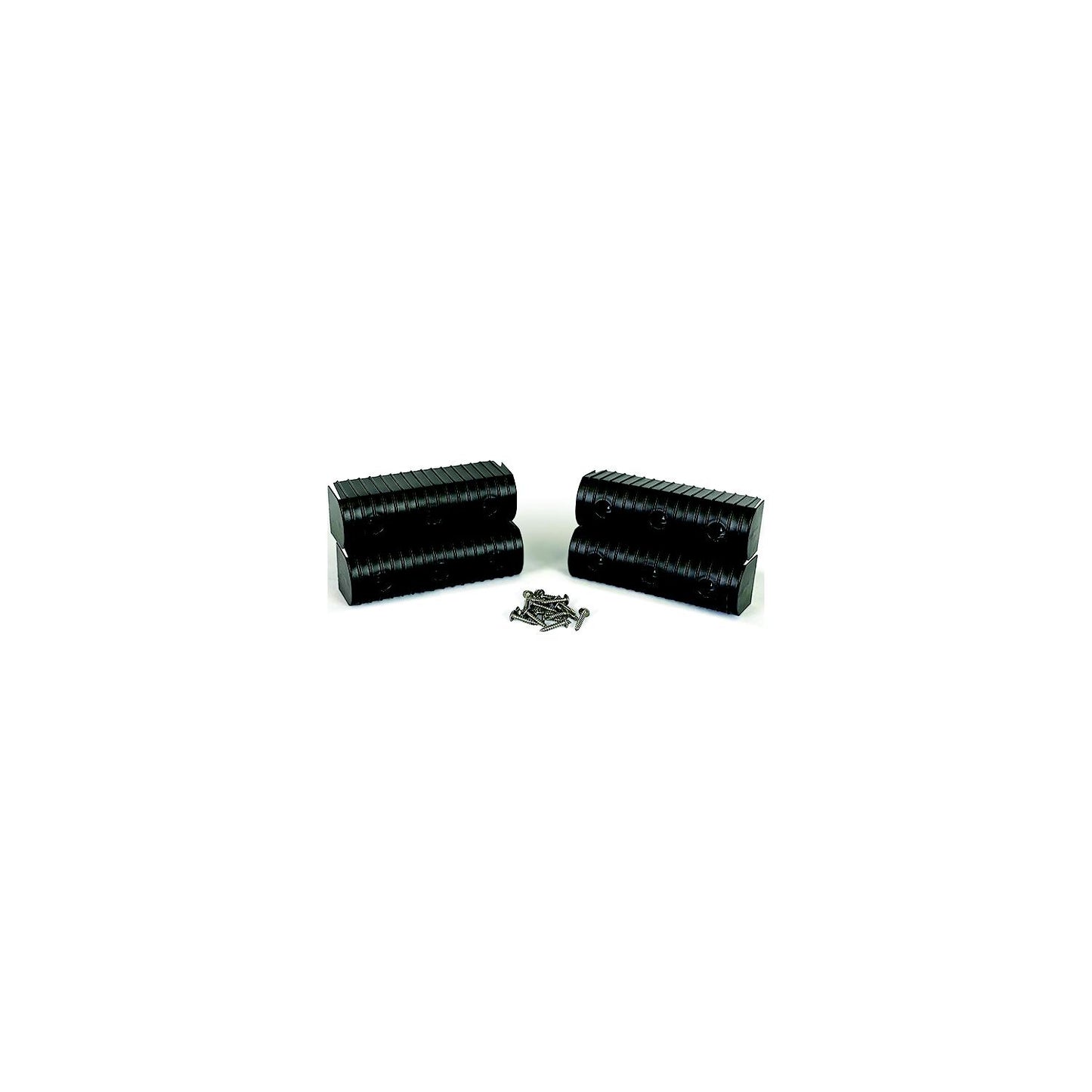 Caliber 23053BK Bunk Wrap 2" x 6" End Cap Only, Black, 4/pk