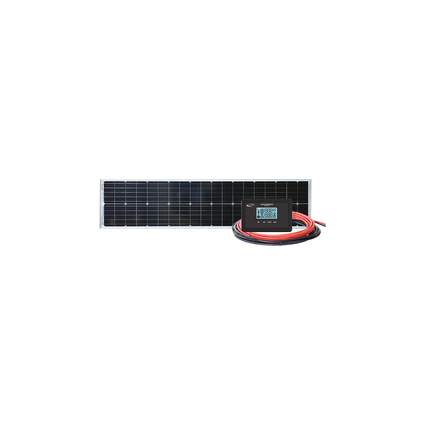 Go Power! 83300 Slim Solar Aluminum Kit, 100W