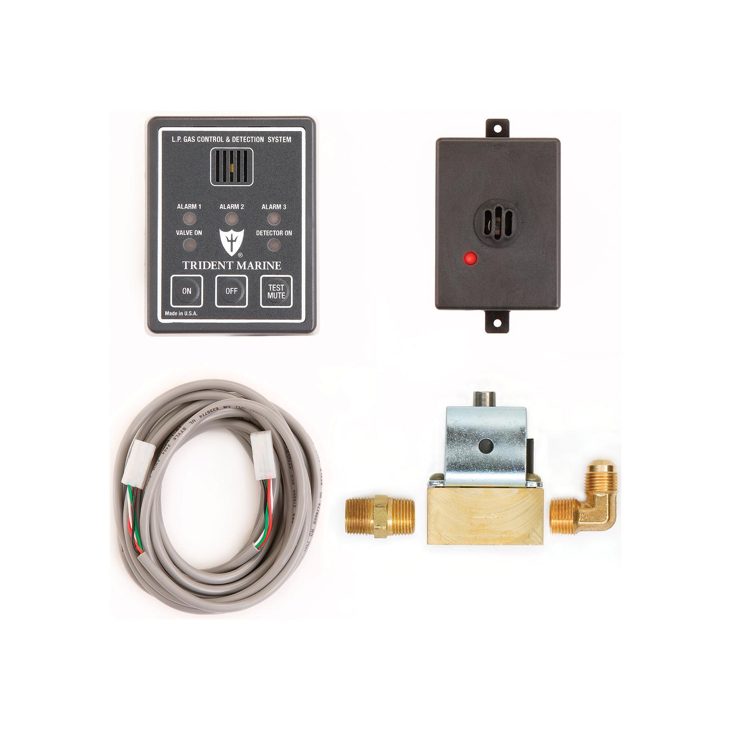 Trident 1300-7761-KIT LPG 12V Control & Detection System with 10' Connect Cable-Supply Nautica