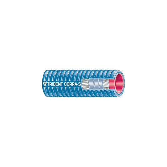 Blue Corrugated Silicone Exhaust Hose, 2" x 12'