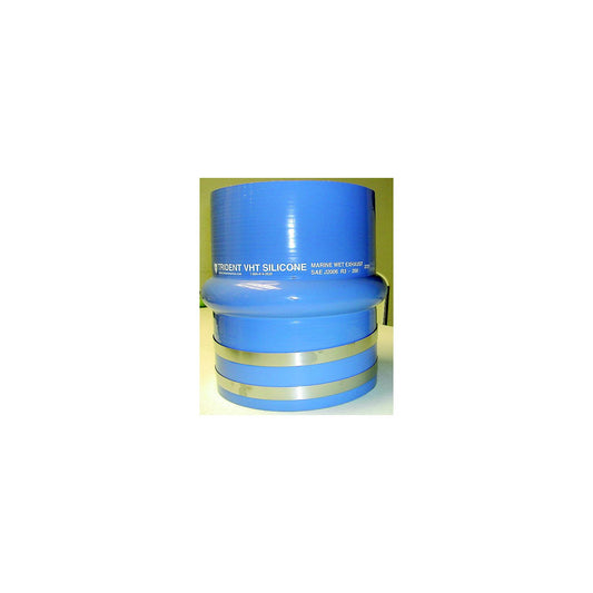 Blue Silicone "VHT" Single Hump Hose w/T-Bolt Clamps, 2"