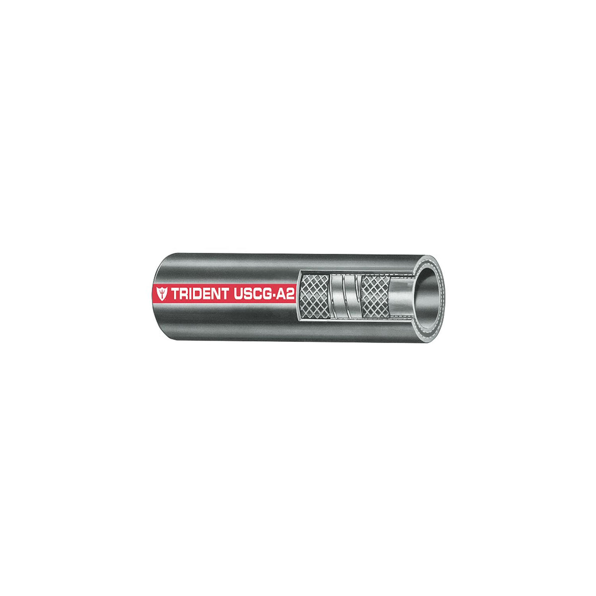 Trident 3272004 Type A2 Fuel Fill Hose, 2" x 12.5'-Supply Nautica