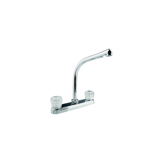 Dura Faucet DFPK210ACP Hi-Rise Kitchen Faucet, Chrome