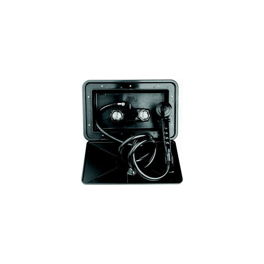 Dura Faucet DFSA170BK Exterior Shower & Box Kit, Black