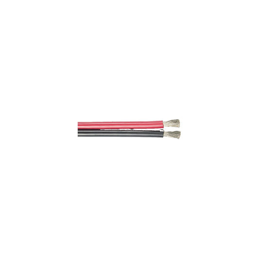 Ancor 121602A Marine Grade Bonded Cable, 6/2, 25', Red/Black