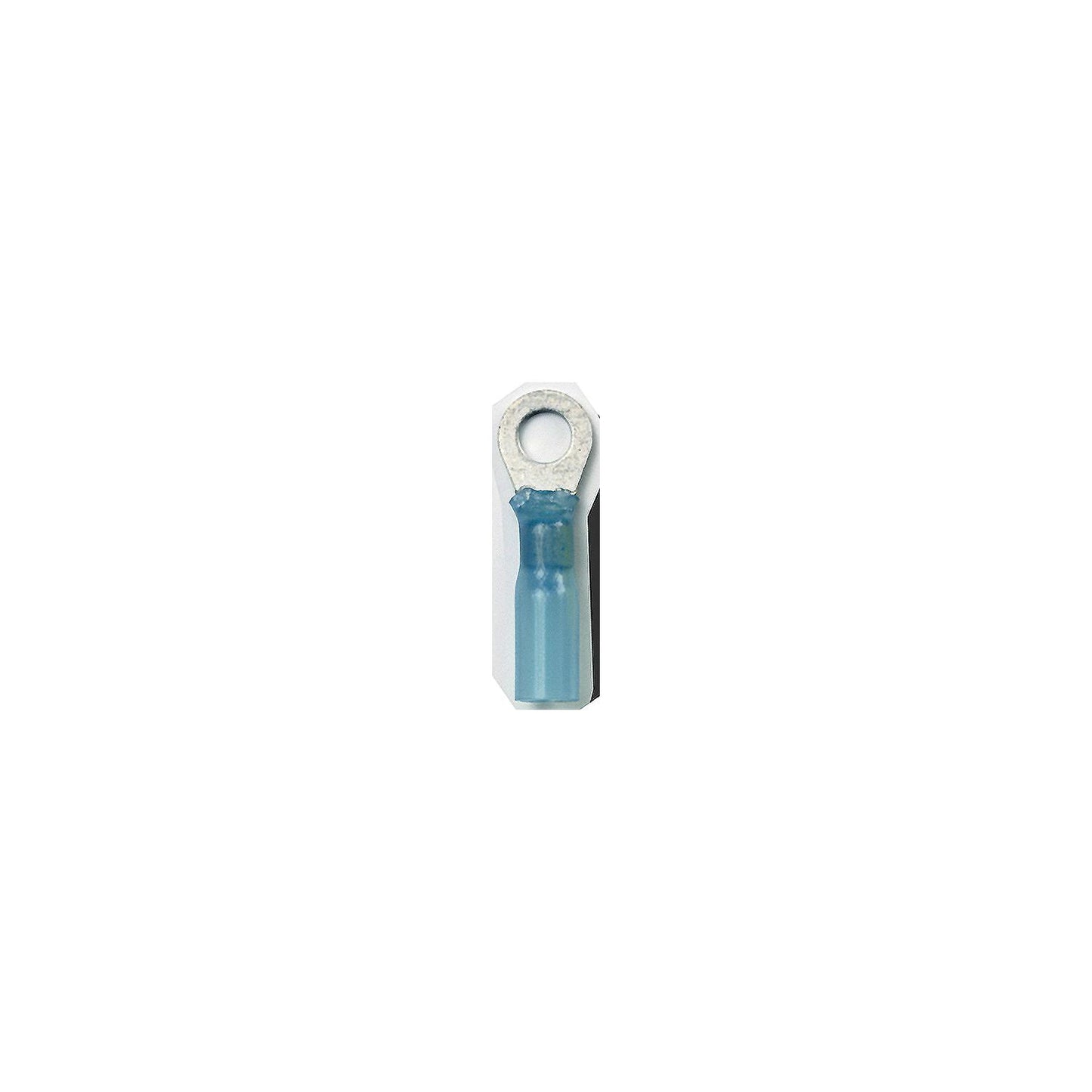 Ancor 311699 Marine Grade Heat Shrink Ring Terminals, 3/8" Fastener, 16-14 Wire, Blue, 100/Pk