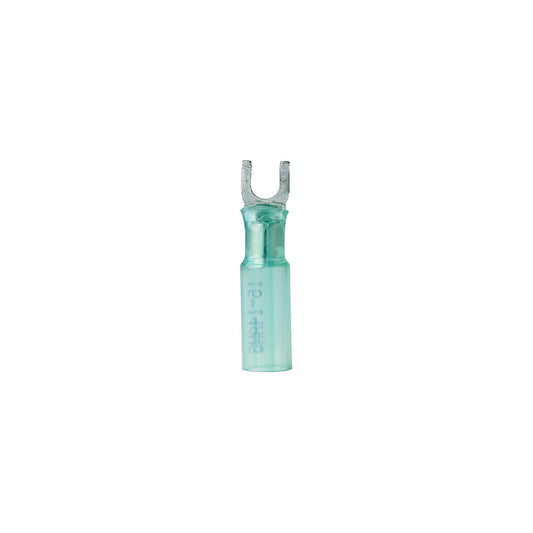 Ancor 314225 Marine Grade Heat Shrink Spade Terminal, #8 Fastener, 16-14 Wire, Blue, 25/Pk