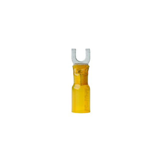 Ancor 315303 Marine Grade Heat Shrink Spade Terminal, #10 Fastener, 12-10 Wire, Yellow, 3/Pk