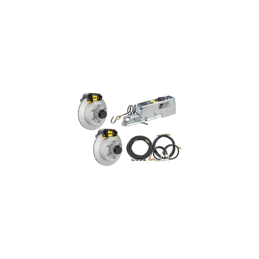 Dexter® 12" Eliminator Vented Disc Brakes W/Vortex Hubs - Complete Kit, 6 Studs