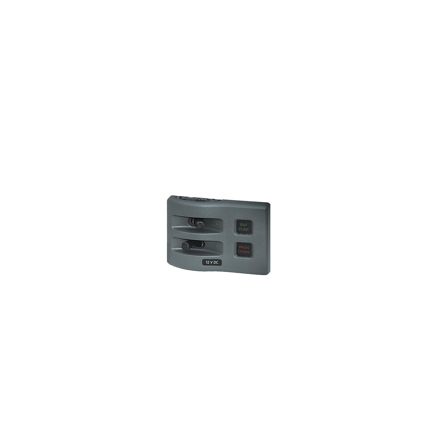 Blue Sea Systems 4302 WeatherDeck 12V DC 2 Position Waterproof Fuse Panel, Gray