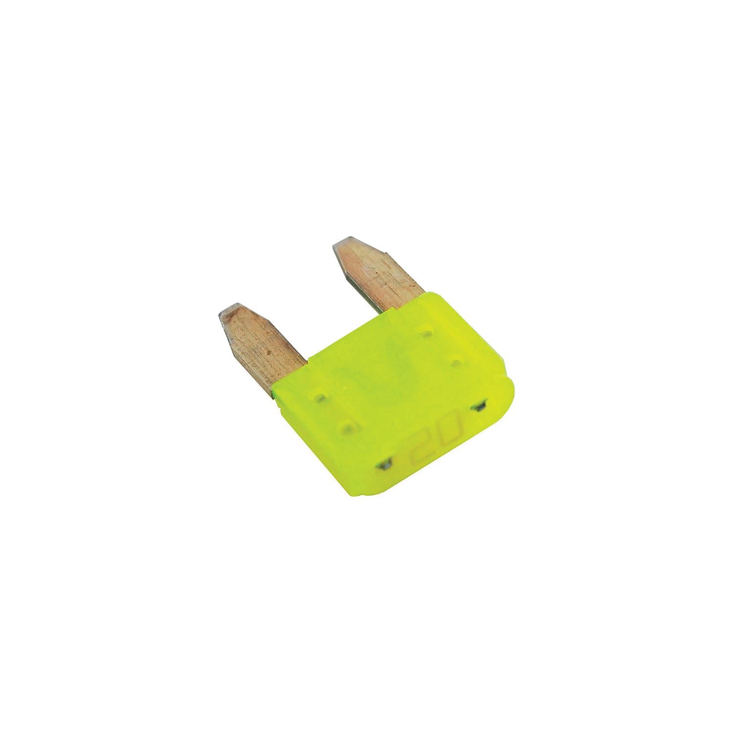 Blue Sea 5273 ATM® Mini Blade Fuse, 20 Amp, Yellow, 2/pk-Supply Nautica