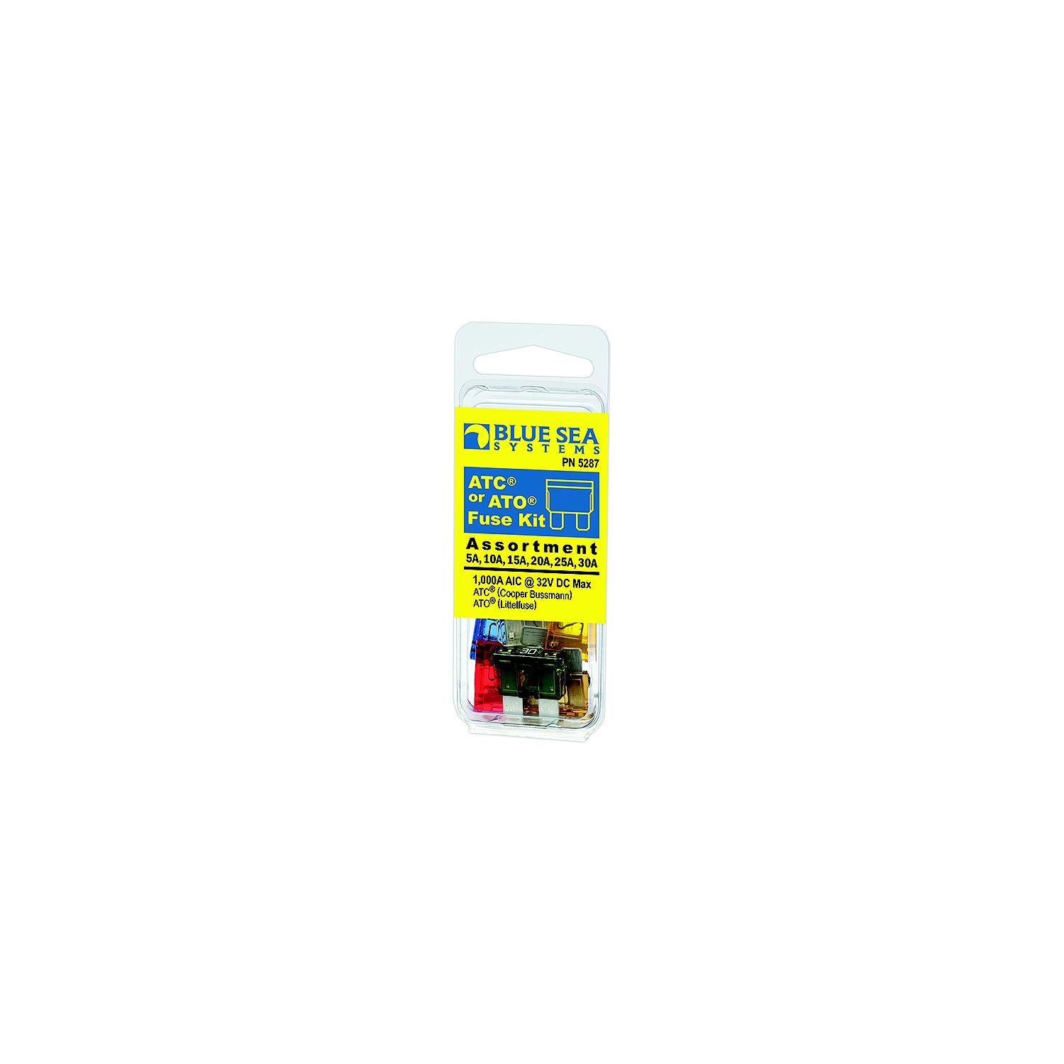 Blue Sea 5287 Fuse ATO/ATC Assortment, 1ea 5/10/15/20/25/30 Amp-Supply Nautica