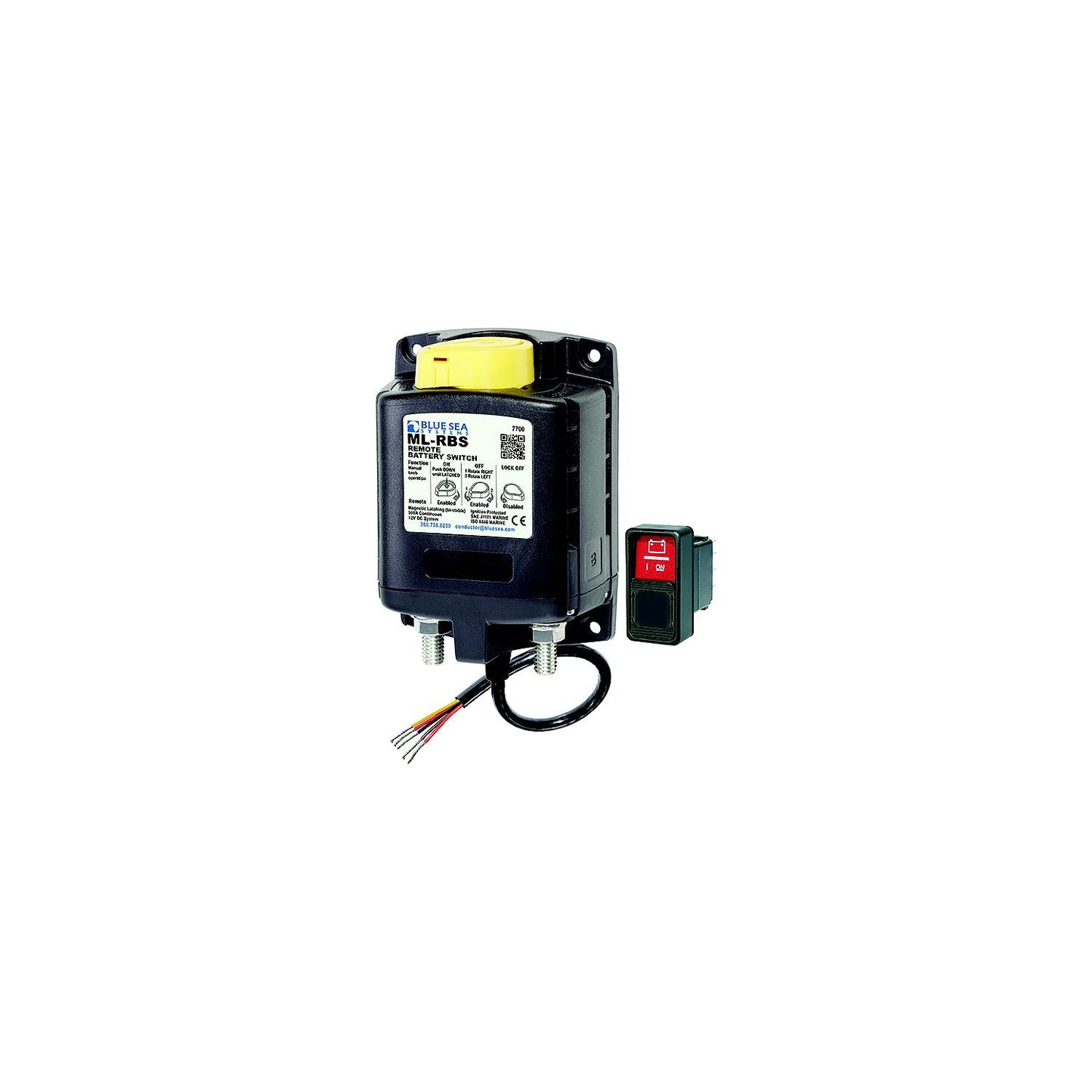 Blue Sea Systems 7702 ML-RBS Remote Battery Switch with Manual Control - 24V DC 500A-Supply Nautica