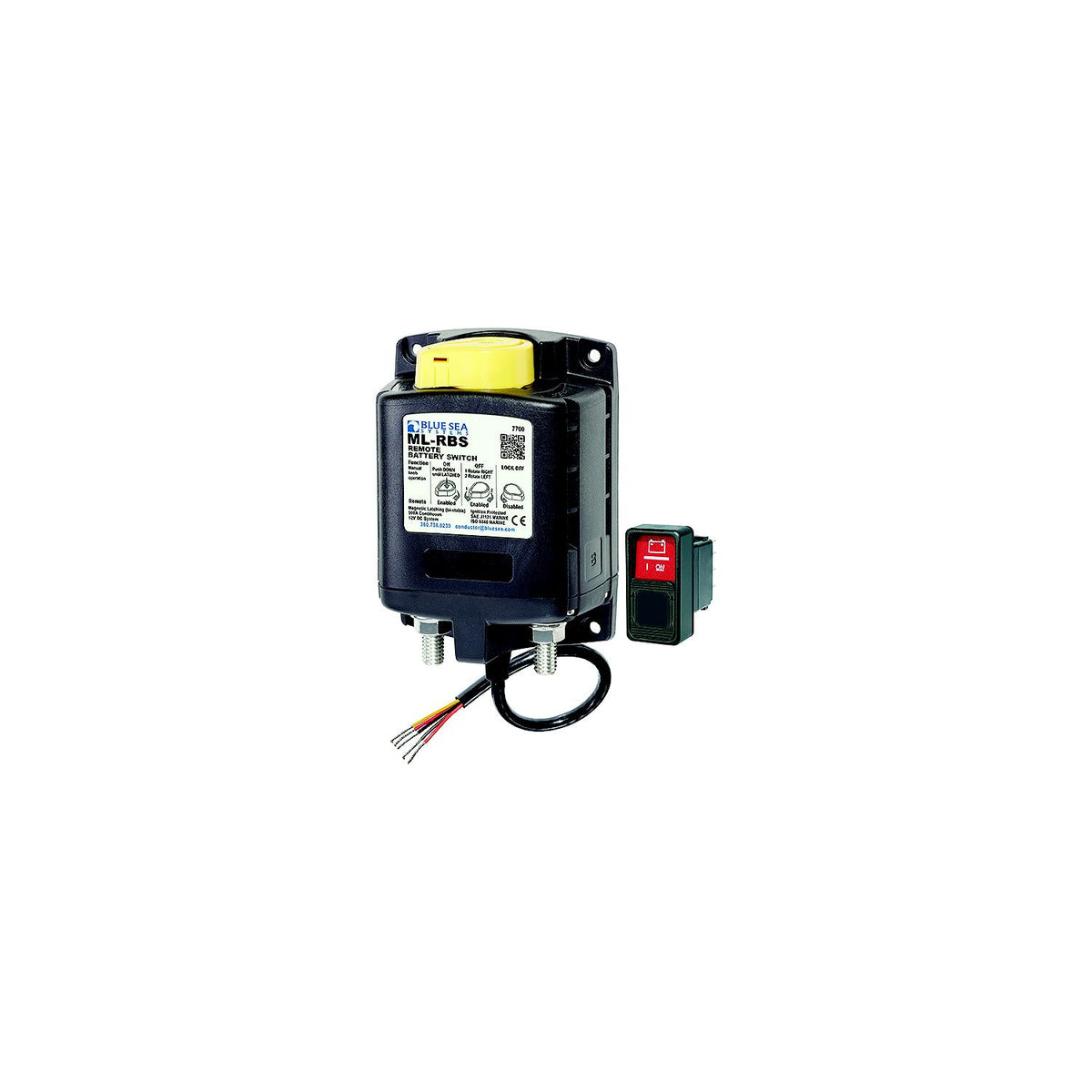 Blue Sea Systems 7702 ML-RBS Remote Battery Switch with Manual Control - 24V DC 500A-Supply Nautica