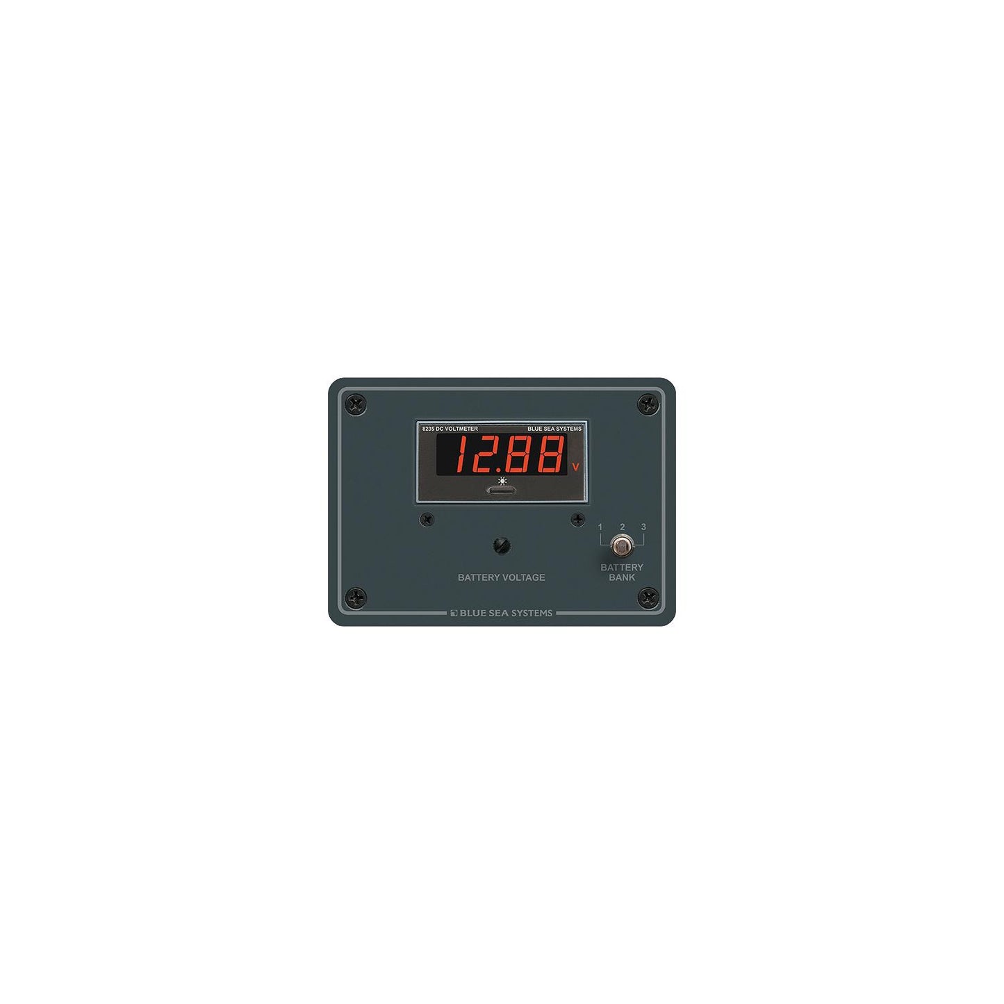 Blue Sea Systems 8051 Traditional Digital Voltmeter Panel - 7 to 60V DC
